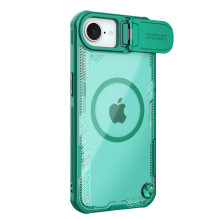 „Nillkin Iceblade Prop“ magnetinis dėklas su kameros dangteliu ir stovu, skirtas „iPhone 16e“ / „17e“ – žalias