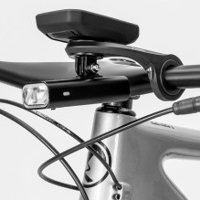 „Wozinsky WUG-01B“ dviračio laikiklis „Garmin“ kompiuteriui, vairui, kamerai, lempai – juodas