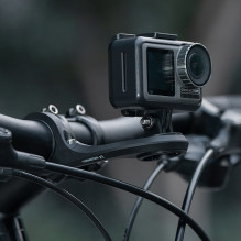 „Wozinsky WUG-01B“ dviračio laikiklis „Garmin“ kompiuteriui, vairui, kamerai, lempai – juodas
