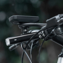 „Wozinsky WUG-01B“ dviračio laikiklis „Garmin“ kompiuteriui, vairui, kamerai, lempai – juodas