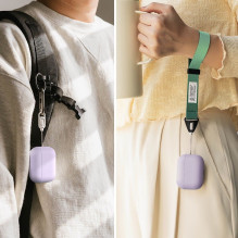 „Ringke“ silikoninis dėklas, skirtas „AirPods Pro 3“ ausinėms – violetinis