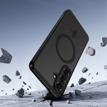 „Tech-Protect BasicMag MagSafe“ dėklas, skirtas „Samsung Galaxy S26+“ – permatomas juodas