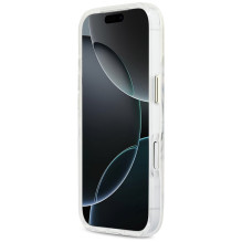 „Guess IML Script“ metalinis „MagSafe“ dėklas, skirtas „iPhone 17 Pro Max“ – skaidrus