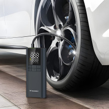 „Wozinsky WPEP-8000“ kompresorius, elektrinis siurblys, 8000 mAh išorinė baterija, žibintuvėlis - juodas