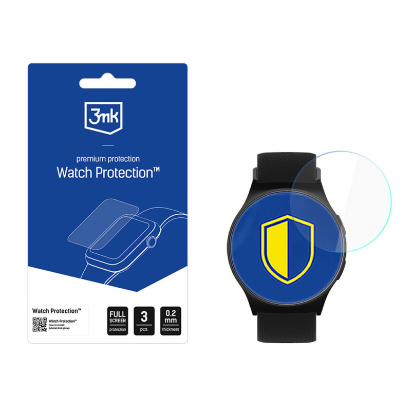 3mk laikrodžio apsaugos ARC išmaniojo laikrodžio ekrano apsauginė plėvelė, skirta „Motorola Moto Watch 47mm“