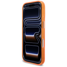 „Guess IML Script“ metalinis „MagSafe“ dėklas, skirtas „iPhone 17 Pro“ – oranžinis