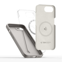 „Tech-Protect“ silikoninis „MagSafe“ dėklas, skirtas „iPhone 16E / 17E“ – pilkas