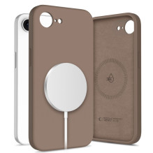 „Tech-Protect“ silikoninis „MagSafe“ dėklas, skirtas „iPhone 16E / 17E“ – rudas