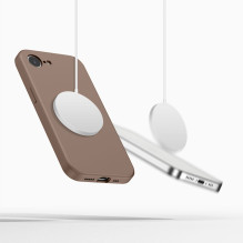 „Tech-Protect“ silikoninis „MagSafe“ dėklas, skirtas „iPhone 16E / 17E“ – rudas