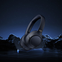 QCY H3 ausinės su ANC ir „Bluetooth 5.4“ – juodos QCY H3 ausinės su ANC ir „Bluetooth 5.4“ – juodos