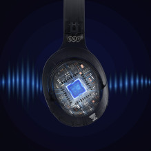 QCY H3 ausinės su ANC ir „Bluetooth 5.4“ – juodos QCY H3 ausinės su ANC ir „Bluetooth 5.4“ – juodos