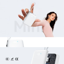 Joyroom JR-PBF27 Pro 10000mAh 30W Power Bank with Built-in USB-C Cable and Additional Bidirectional USB-C to Lightning C