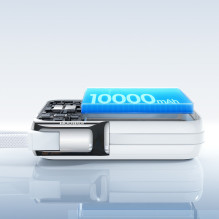 Joyroom JR-PBF27 Pro 10000mAh 30W Power Bank with Built-in USB-C Cable and Additional Bidirectional USB-C to Lightning C