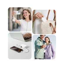 „Joyroom JR-PBF27 Pro“ 10000mAh 30W išorinė baterija su įmontuotu USB-C laidu ir papildomu dvikrypčiu USB-C–Lightning la