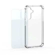 „Mobeen“ skaidrus „Samsung Galaxy S26+“ dėklas + grūdinto stiklo rinkinys – permatomas