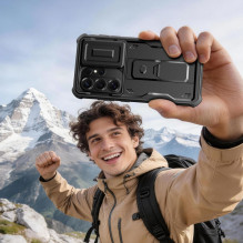 Tech-Protect Kevlar Cam+ Case for Samsung Galaxy S26 Ultra - Black Tech-Protect Kevlar Cam+ Case for Samsung Galaxy S26 Ultra - Black