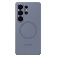 „Samsung“ silikoninis magnetinis dėklas, skirtas „Samsung Galaxy S26 Ultra“, suderinamas su „MagSafe“ – violetinis