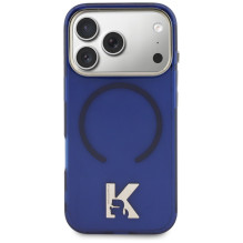 „Karl Lagerfeld IML K Head Logo MagSafe“ dėklas, skirtas „iPhone 17 Pro“ – mėlynas „Karl Lagerfeld IML K Head Logo MagSafe“ dėklas, skirtas „iPhone 17 Pro“ – mėlynas
