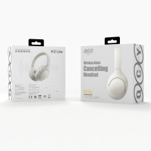 „QCY H3 Lite“ ausinės su ANC ir „Bluetooth 5.3“ – baltos