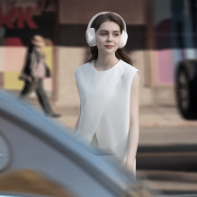 „QCY H3 Lite“ ausinės su ANC ir „Bluetooth 5.3“ – baltos