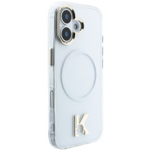 „Karl Lagerfeld IML K Head Logo MagSafe“ dėklas, skirtas „iPhone 17“ – skaidrus „Karl Lagerfeld IML K Head Logo MagSafe“ dėklas, skirtas „iPhone 17“ – skaidrus