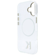 „Karl Lagerfeld IML K Head Logo MagSafe“ dėklas, skirtas „iPhone 17“ – skaidrus „Karl Lagerfeld IML K Head Logo MagSafe“ dėklas, skirtas „iPhone 17“ – skaidrus