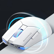 „Machenike M7 Pro“ belaidė žaidimų pelė – balta