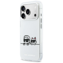 „Karl Lagerfeld IML Karl Choupette Peekaboo Logo MagSafe“ dėklas, skirtas „iPhone 17 Pro Max“ – baltas „Karl Lagerfeld IML Karl Choupette Peekaboo Logo MagSafe“ dėklas, skirtas „iPhone 17 Pro Max“ – baltas