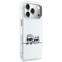 „Karl Lagerfeld IML Karl Choupette Peekaboo Logo MagSafe“ dėklas, skirtas „iPhone 17 Pro Max“ – baltas „Karl Lagerfeld IML Karl Choupette Peekaboo Logo MagSafe“ dėklas, skirtas „iPhone 17 Pro Max“ – baltas