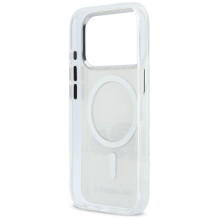 „Karl Lagerfeld IML Karl Choupette Peekaboo Logo MagSafe“ dėklas, skirtas „iPhone 17 Pro Max“ – baltas „Karl Lagerfeld IML Karl Choupette Peekaboo Logo MagSafe“ dėklas, skirtas „iPhone 17 Pro Max“ – baltas