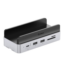 Orico MiniDock 10-in-1 Docking Station with SSD Hard Drive Bay - Silver