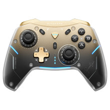 Machenike G5Pro Premium Edition Wireless Game Controller with Charging Station - Black and Gold