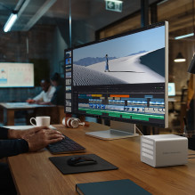 „Orico 8848U4 DAS“ serijos 4 lizdų M.2 NVMe SSD diskų masyvas – baltas