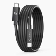 „Orico“ USB4 „Thunderbolt 5“ laidas, 80 Gbps, 240 W, USB-C į USB-C, 1,5 m, juodas