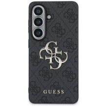 „Guess 4G“ didelis metalinis logotipo dėklas, skirtas „Samsung Galaxy S26“ - juodas