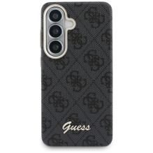 Guess 4G Script MagSafe Case for Samsung Galaxy S26 - Black