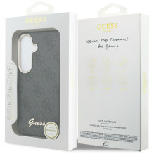 Guess 4G Script MagSafe Case for Samsung Galaxy S26 - Black