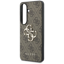 Guess 4G Big Metal Logo Case for Samsung Galaxy S26 Plus - Brown