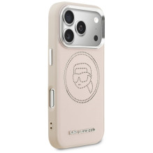 „Karl Lagerfeld K Head Point Logo MagSafe“ dėklas, skirtas „iPhone 17 Pro“ – rožinis „Karl Lagerfeld K Head Point Logo MagSafe“ dėklas, skirtas „iPhone 17 Pro“ – rožinis