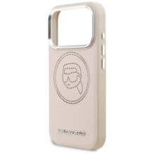„Karl Lagerfeld K Head Point Logo MagSafe“ dėklas, skirtas „iPhone 17 Pro“ – rožinis „Karl Lagerfeld K Head Point Logo MagSafe“ dėklas, skirtas „iPhone 17 Pro“ – rožinis