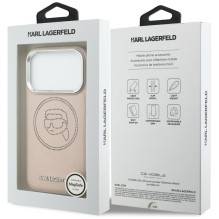 „Karl Lagerfeld K Head Point Logo MagSafe“ dėklas, skirtas „iPhone 17 Pro“ – rožinis „Karl Lagerfeld K Head Point Logo MagSafe“ dėklas, skirtas „iPhone 17 Pro“ – rožinis