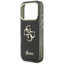 Guess IML 4G Script Metal case for iPhone 17 Pro - black