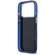 Guess IML 4G Script Metal case for iPhone 17 Pro Max - blue