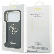 „Guess IML 4G Script Metal“ dėklas, skirtas „iPhone 17 Pro Max“ – mėlynas