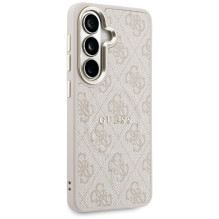 Guess 4G Embossed Ring MagSafe Case for Samsung Galaxy S26 - Pink