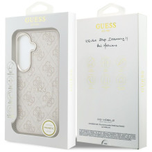 Guess 4G Embossed Ring MagSafe Case for Samsung Galaxy S26 - Pink