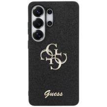 „Guess“ fiksuoto blizgučių dizaino metalinis dėklas „Samsung Galaxy S26 Ultra“ – juodas