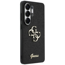 „Guess“ fiksuoto blizgučių dizaino metalinis dėklas „Samsung Galaxy S26 Ultra“ – juodas