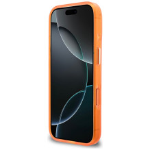 Guess IML 4G Script Metal Case for iPhone 17 Pro - Orange
