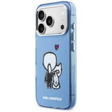 „Karl Lagerfeld Karl Choupette Back MagSafe“ dėklas, skirtas „iPhone 17 Pro“ – mėlynas „Karl Lagerfeld Karl Choupette Back MagSafe“ dėklas, skirtas „iPhone 17 Pro“ – mėlynas